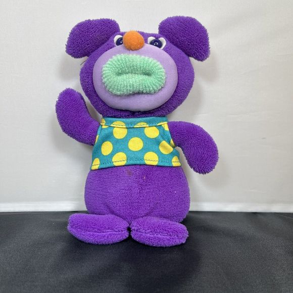 VTG 2010 Mattel/Fisher Price Sing A Ma Jig Plush~Purple/Polka Dot ~WORKS Chrty - Picture 1 of 9